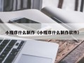枝江小程序什么制作（小程序什么制作软件）